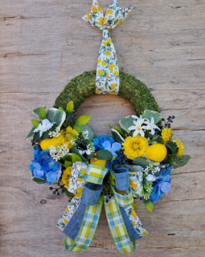 Lemon and Berry Moss Wreath