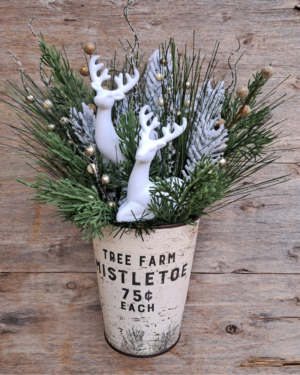 Winter Deer Wall Bucket